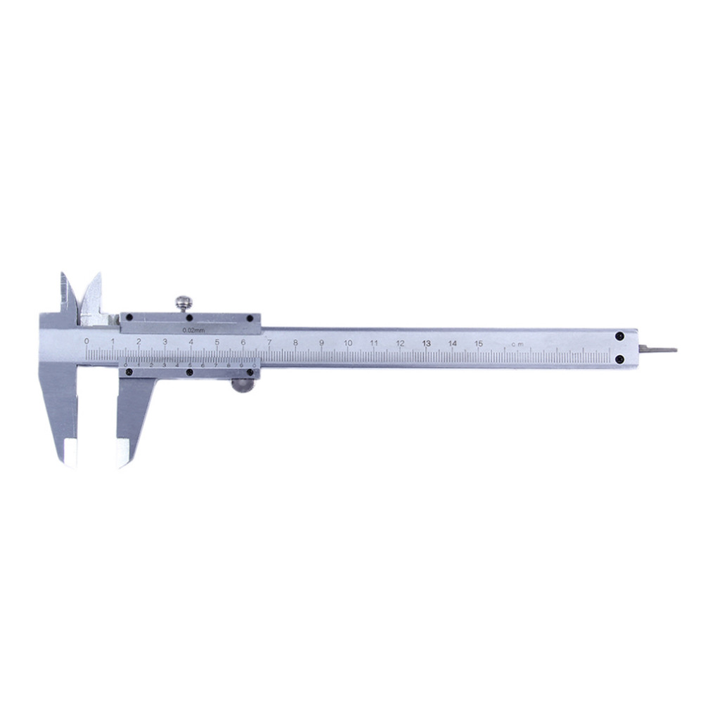Practical Vernier Caliper 6" 0-150mm/0.02mm Metal Carbon Steel Calipers Gauge Micrometer Measuring Tools