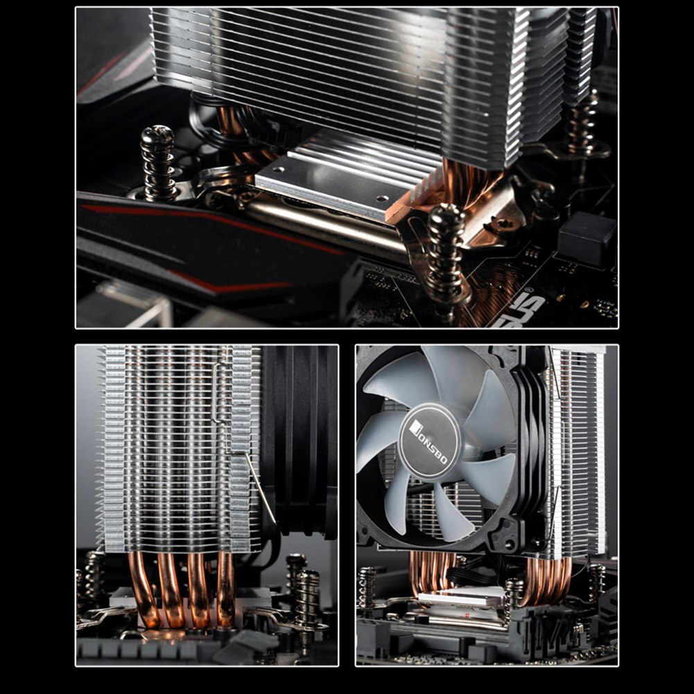 Jonsbo CR1400 Pwm 4Pin 12V Pc Led Fan Cooling Rgb 4 Warmte-Buizen Cpu Koeler Radiator Computer Cpu cooler Fan