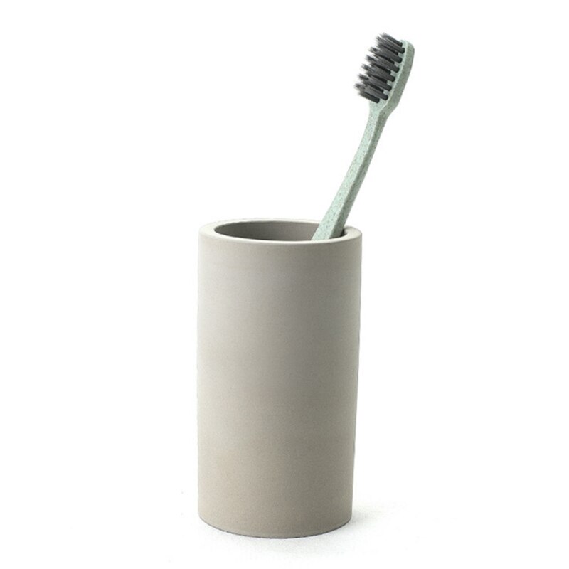 Bathroom Diatomite Toothbrush Cup Quick Water Absorbent Toothbrush Cup Toothbrush Holder Light Grey/Dark Gray/: Light Grey