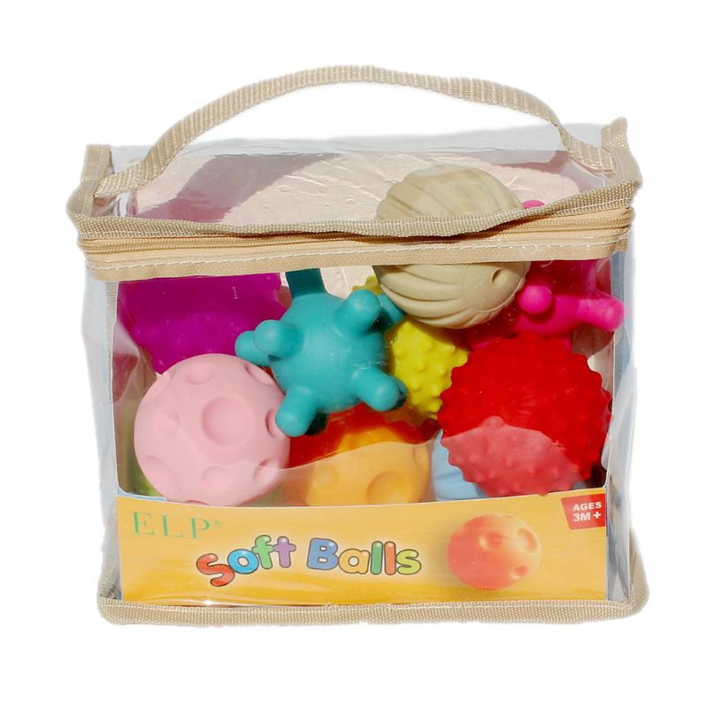 10 st babyleksaker handgripande barn boll mjuk leksak boll baby träning massage mjuka bollar texturerad multi boll set sinnes leksak