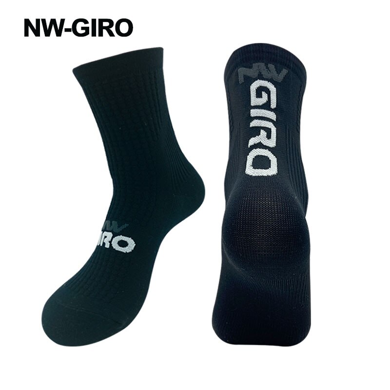 NW-GIRO 2022 Cycling Socks Man Bike Running Mtb Men&#39;s Bicycle Compression Knee-high Funny White Blace Black Green