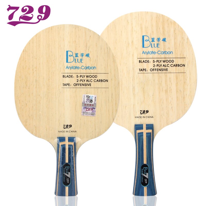 Raqueta de Ping Pong, raqueta de carbono, color negro, azul, amarillo, novedad de 729