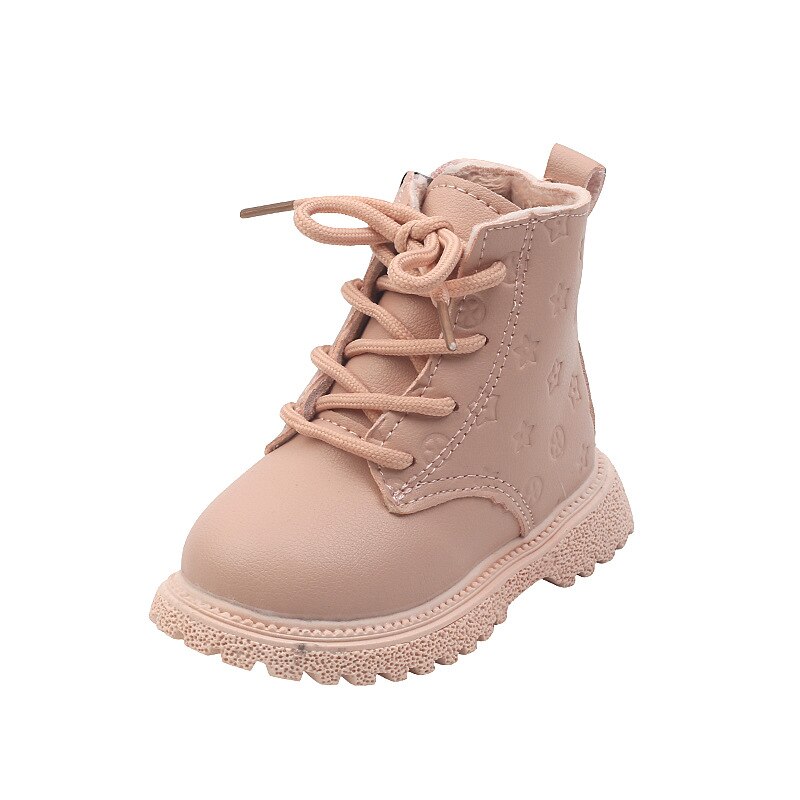 Meninas martin botas novas outono inverno algodão-acolchoado botas meninos meninas moda botas curtas rosa amarelo preto cor