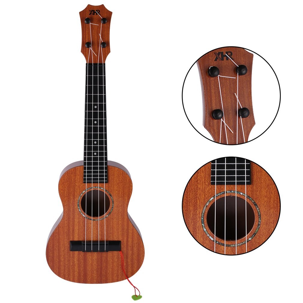 Ukulele 21 Inch Simulation Wood Grain 4 Strings Uke Bass Stringed Musical Instrument Musical Instruments