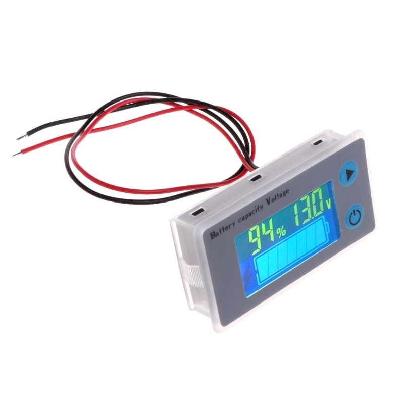 1Pc 10-100V Universele Batterij Capaciteit Voltmeter Tester LCD Auto lood-zuur Indicator