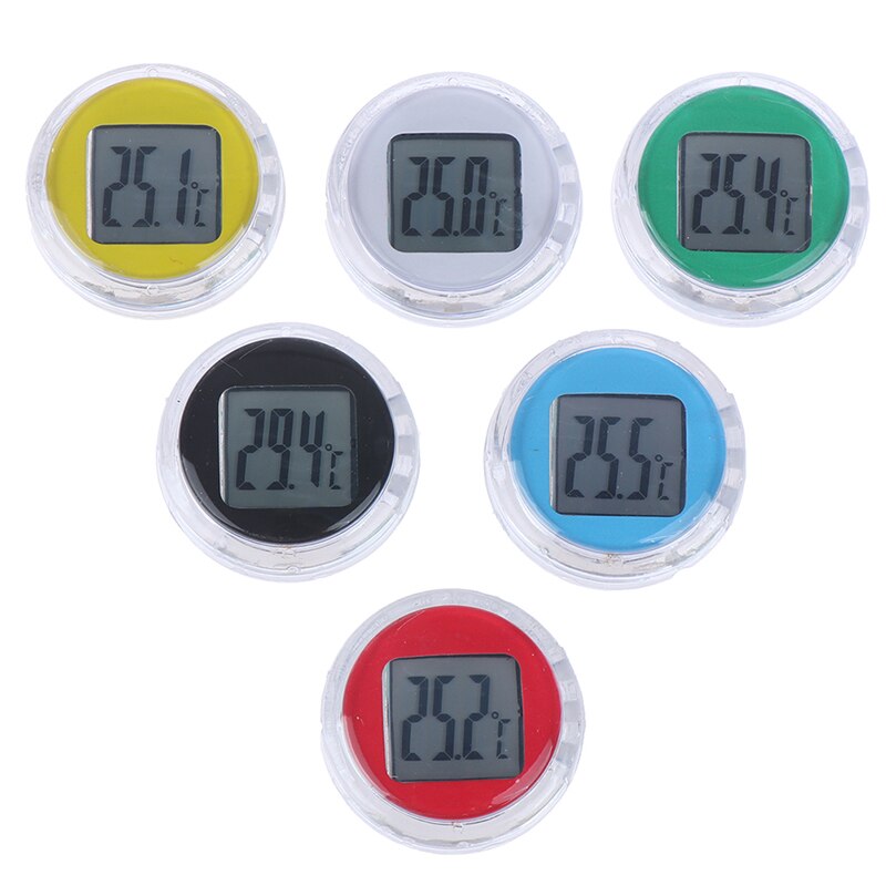 1PC Mini Wasserdichte Motorrad Digital Thermometer Wasserdichte Uhr Auto Innen Uhren Instrumente Motorrad Zubehör