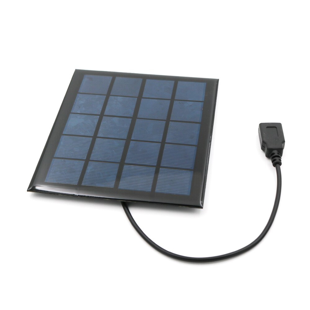 Aurinkopaneeli 2w 2.5w 5v usb-lähtö akkulaturi jännitteensäädin matkapuhelin tehopankki  dc 5.5*2.1 aurinkokenno