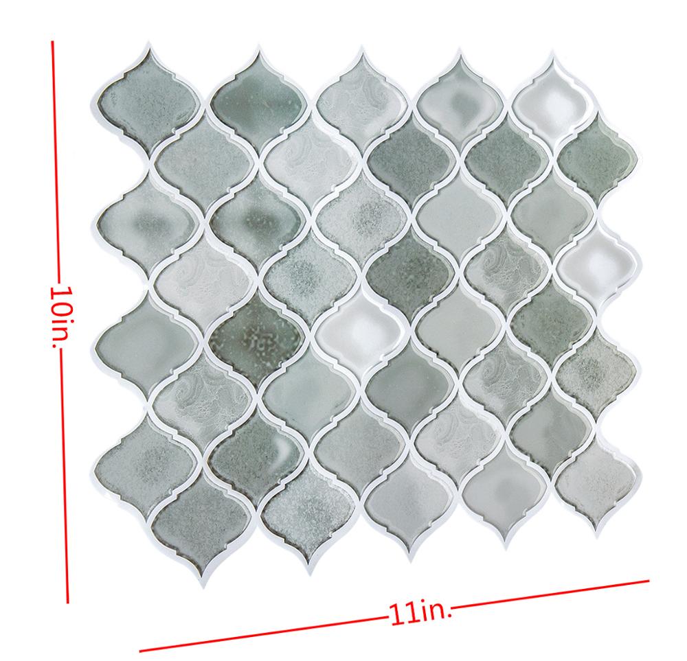 Dosseret de tuile de pelage et de bâton de 10 feuilles/paquet pour la de marbre de tuile de dosseret de Vinly décorative de cuisine 250X250mm: HY-A7003