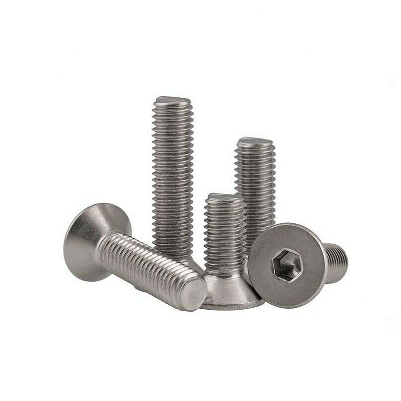 M3 316 stainless steel flat head countersunk head hexagon screw accessories