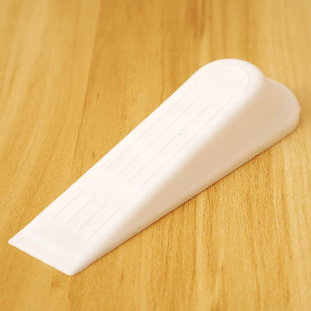 1/2pcs Door Wedge Shaped Plastic Door Stops Non-Slip Black Door Buffers for Office Home Baby Safe Floor Door Stopper: white / 1pc