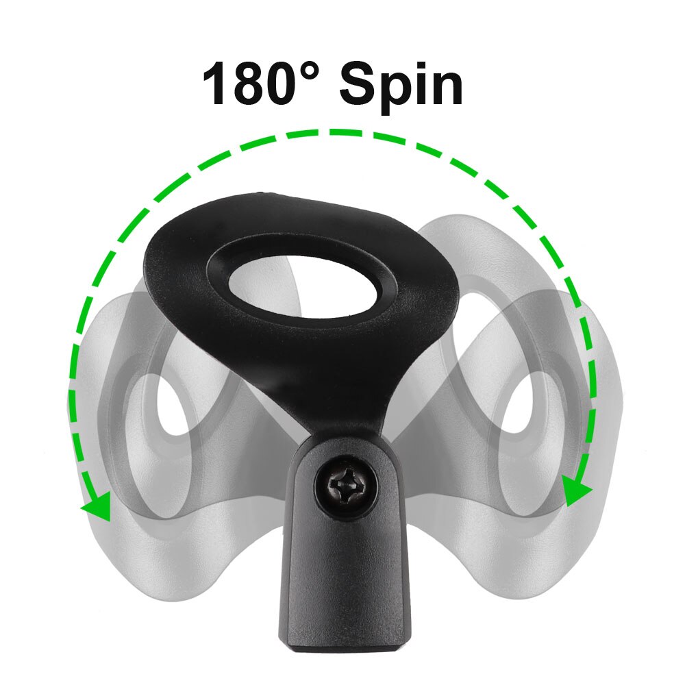 Drum Microphone Adjustable Metal Stage Drum Clips Mic Rim Snare Mount Clamp Holder Shockproof Tool Black Percussion Instrument