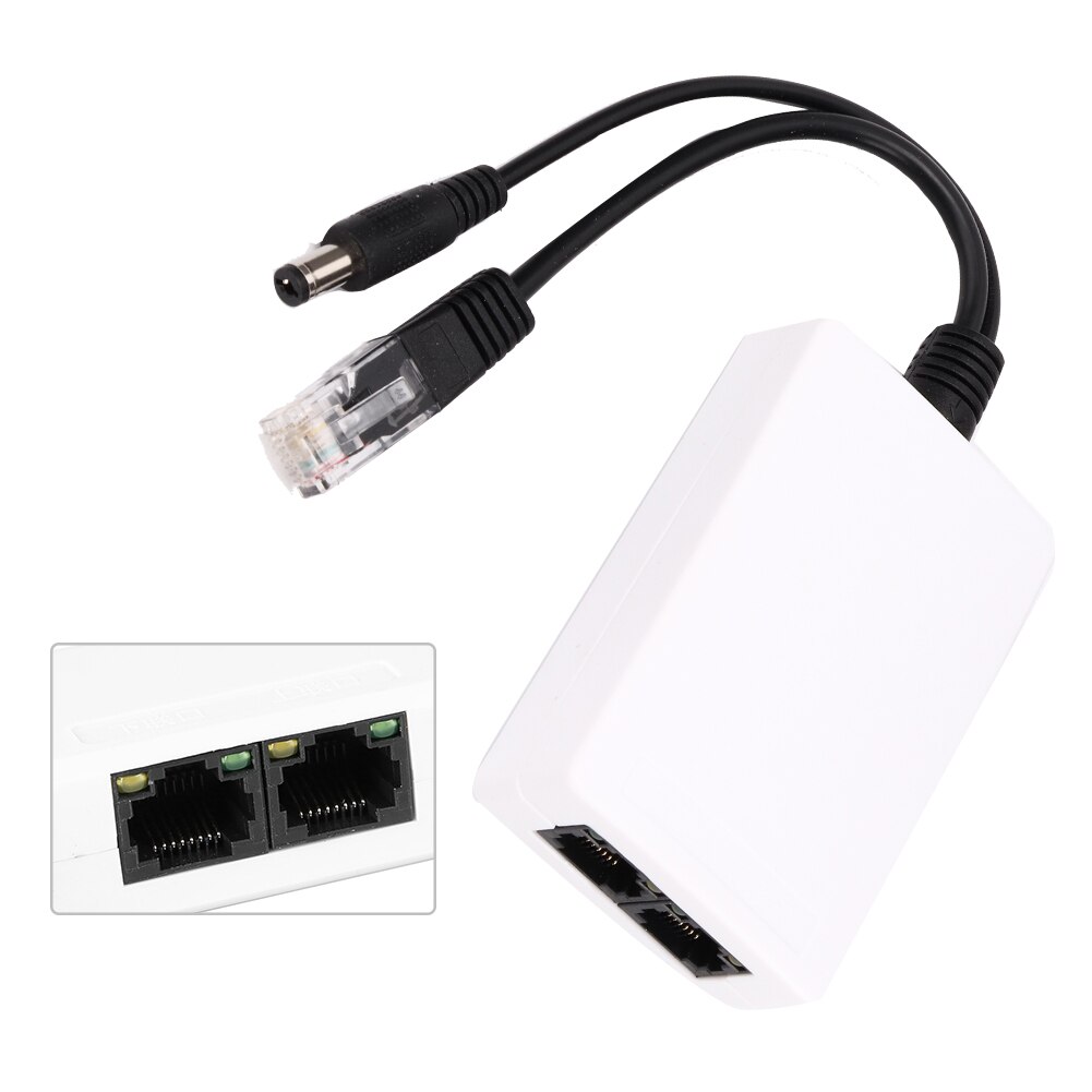 12V POE Switch Extender 2 Ports Power Extension POE Adapter Cable Splitter Extender For Hikvision DAHUA POE Switch/VCR IP Camera