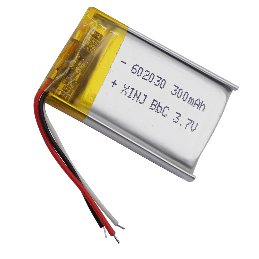 5 stücke 3,7 V 300mAh 1,85 Wh Polymer Lithium Lipo Akku 3-Draht-Therm istor für GPS-Auto kamera Fahr telefon