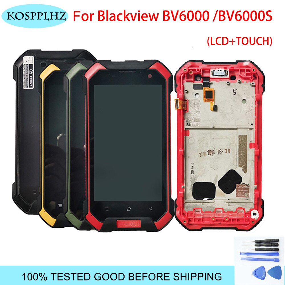 4.7 Inch Voor Blackview BV6000 Lcd-scherm En Touch Screen Digitizer Vergadering + Frame BV6000s Accessoires + Gereedschap