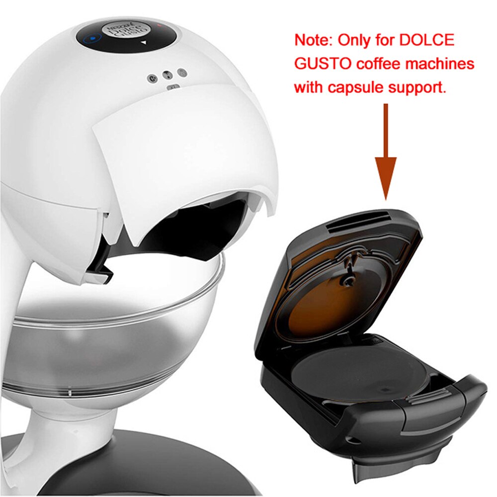 Stainless Steel Fillable Coffee Capsules Reusable Coffee Capsule Cup Filter Set with DOLCE GUSTO EDG Lumio Series Coffee Machine