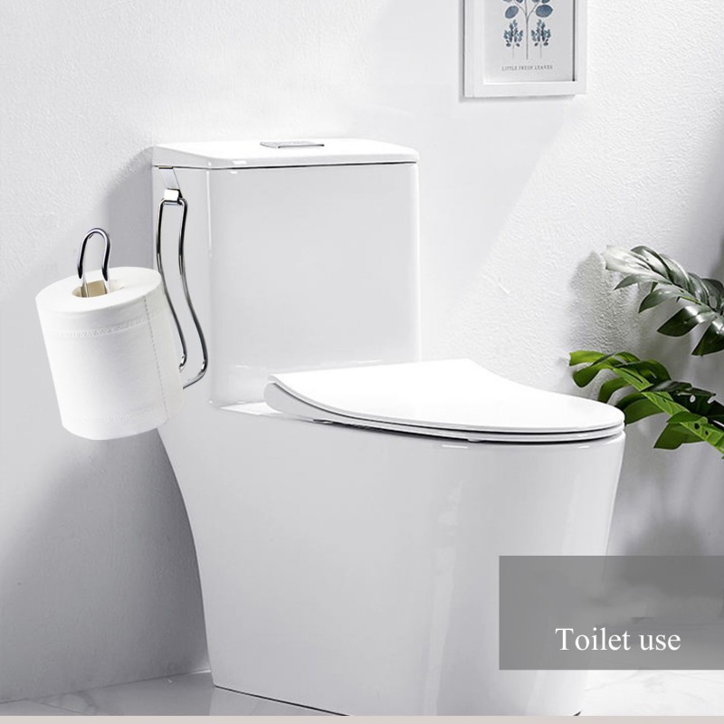 Porta carta igienica per montaggio a parete, senza punzonatura, distributore per rotoli di asciugamani, portasciugamani, ganci facili per bagno, cucina