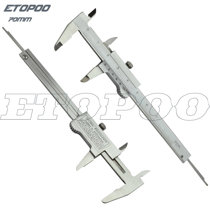 Mini calibrador Vernier de 0-40mm, 70mm, 100mm, 150mm, herramientas de medición de calibre de espesor de 0-70mm