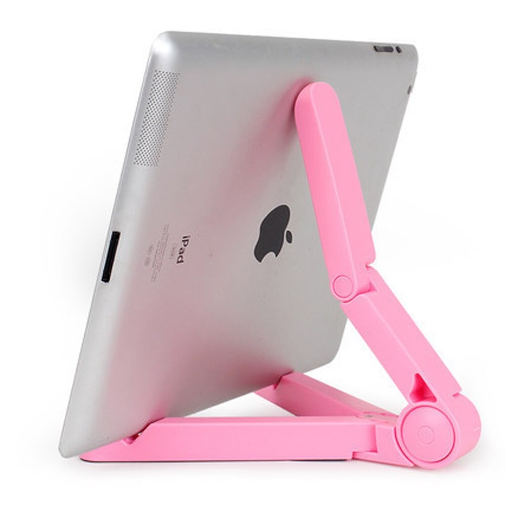 Supporto da scrivania portatile universale con supporto per Tablet supporto da scrivania regolabile per iPad air Xiaomi Samsung supporto flessibile pieghevole per telefono cellulare: Colore rosa