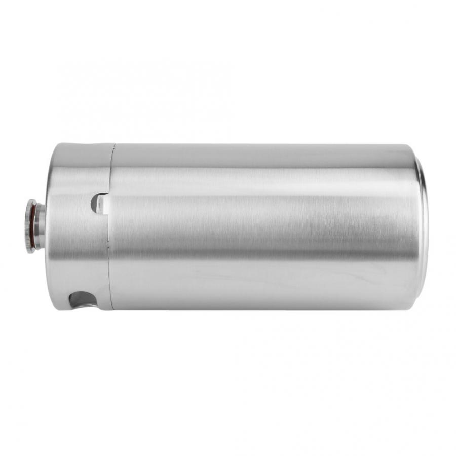 5L Mini baril de bière en acier inoxydable baril de bière avec couvercle en spirale pratique maison hôtel bière fournitures