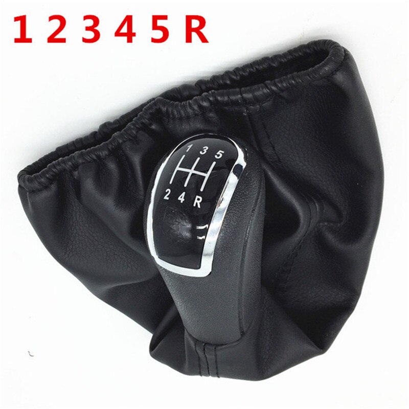 5/6 velocidad Manual pomo de cambio de palanca de arranque para Mercedes Benz Clase C W203 S203/W202 BJ (93-01) /Clase A W168 (97-04): Black 12345R