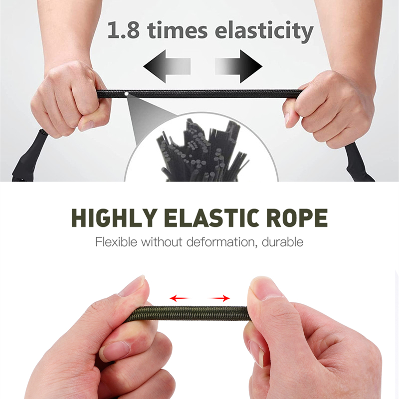 colección Heavy Duty Bungee Cord Elastic Tie String Carabiner Ganchos Kayak Ciclismo Equipaje Cuerdas de Embalaje