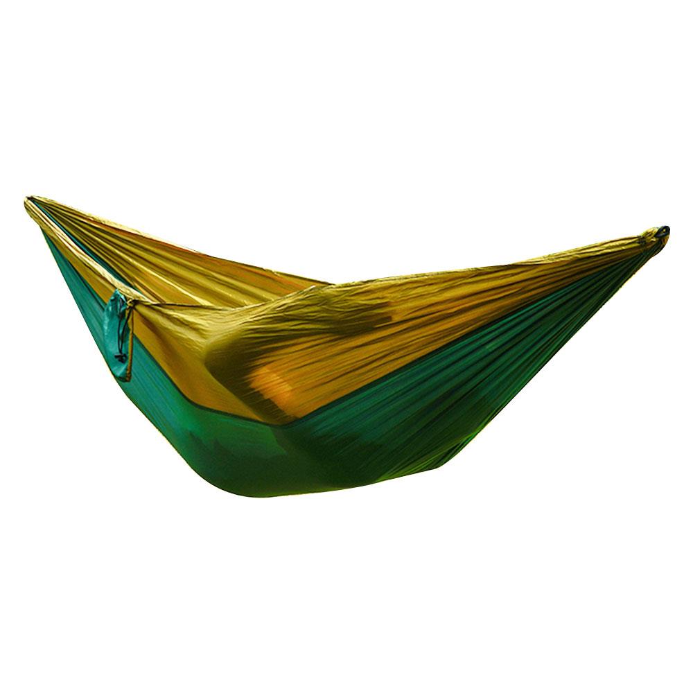 400kg nylon läger camping hängmatta utomhus stark hängande säng utforska hängmatta swing hängande hängmatta vandring tält picknick: Orange