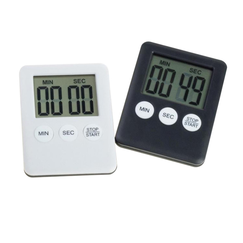 7 Kleuren Super Dunne LCD Digitale Scherm Kookwekker Vierkante Koken Tellen Countdown Alarm Magneet Klok Elektronische timer