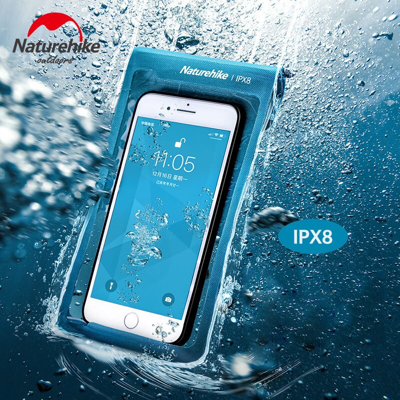 Naturehike IPX8 Mobiele Telefoon Waterdichte Tas Tpu Waterdicht Membraan Duiken Telefoon Waterdichte Tas Case Voor Onder 7 Inch