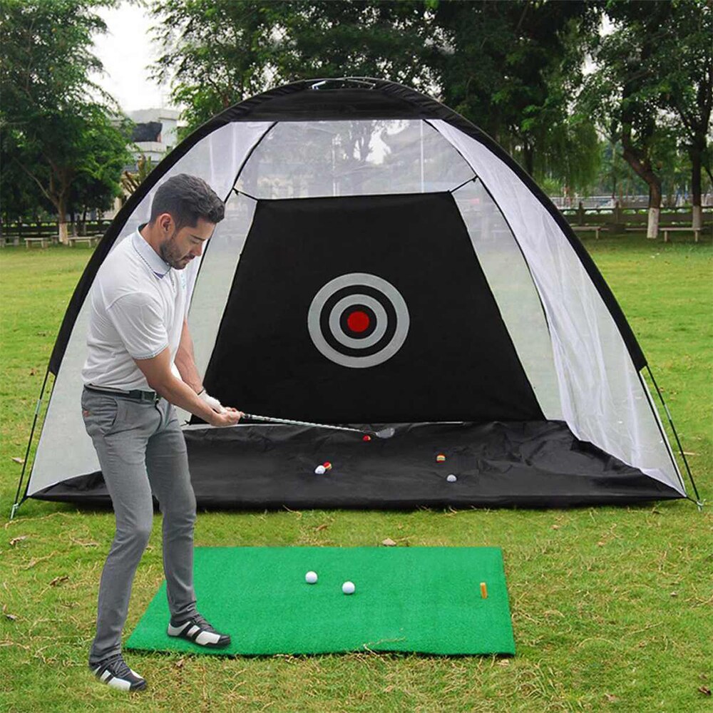 1M 2M Golf Cage pratique Net formation intérieure en plein air Sport Golf exercice équipement jardin formateur Portable Golf formation tente