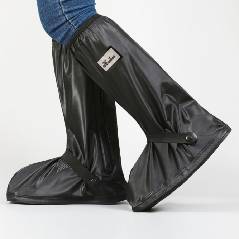 Verbesserte Ausführung von wasserdicht und wiederverwendbare regen Stiefel abdeckung, dicken boden tragen-beständig draussen reiten regen Stiefel abdeckung