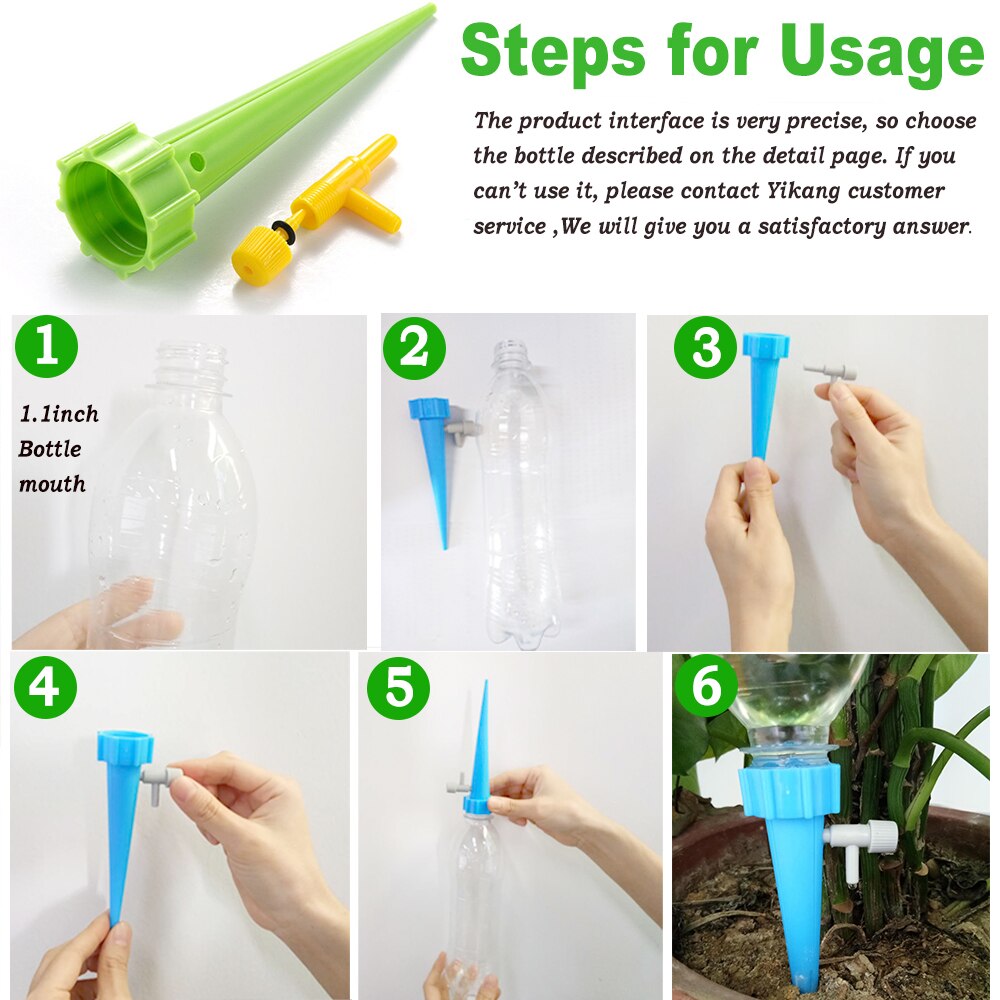 36/24/12/6 PCS Auto Drip Irrigation Watering System Dripper Spike Kits Garden Household Plant Flower Automatic Waterer Tools