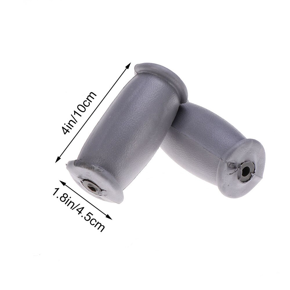 Een Paar Rubberen Kruk Hand Grip Sterke Krukken Handvat Vervangingen Krukken Accessoires (Grijs)