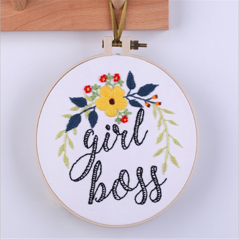 Conjunto de cintas bordadas DIY con flores de estilo europeo para principiantes, Kit de costura de cobertizo bordado, artesanía de punto de cruz, decoración cosida a mano