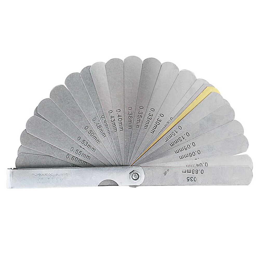 Dual Plug Metric Hand Tools Marked Feeler Gauge Imperial Home Spark 32 Blade Garden Rangefinder