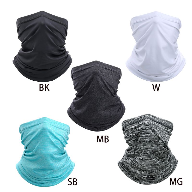 Unisex sykling ansiktsmaske hals gamasje tube is silke solbeskyttelse skjerf bandana 83xf