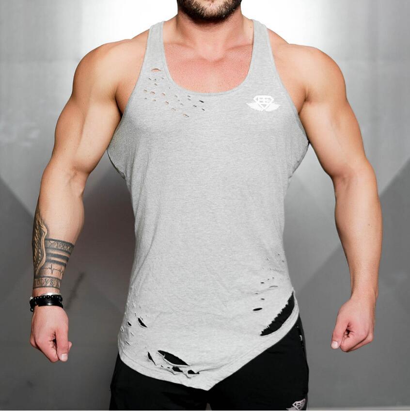 Siteweie workout gym herr linne hålväst muskelskjortor ärmlösa sportkläder skjorta stringer bodybuilding bomull fitness  l364: Grå / Xl