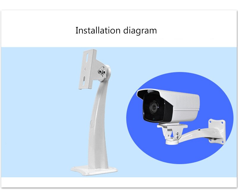 high strength CCTV Camera wifi IP solar panels Security camera Adjustable metal bracket support stand trestle holder