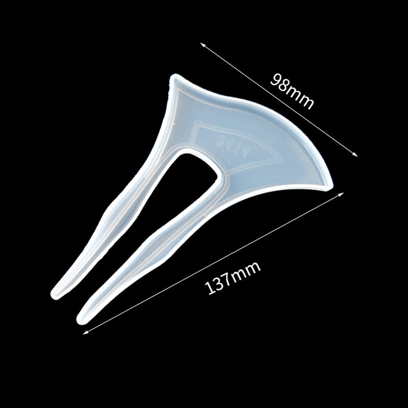 Molde de silicona para palo de pelo DIY, hecho a mano, para hacer joyas, Molde de resina transparente para horquilla, molde de fundición de resina epoxi, 1 Uds.