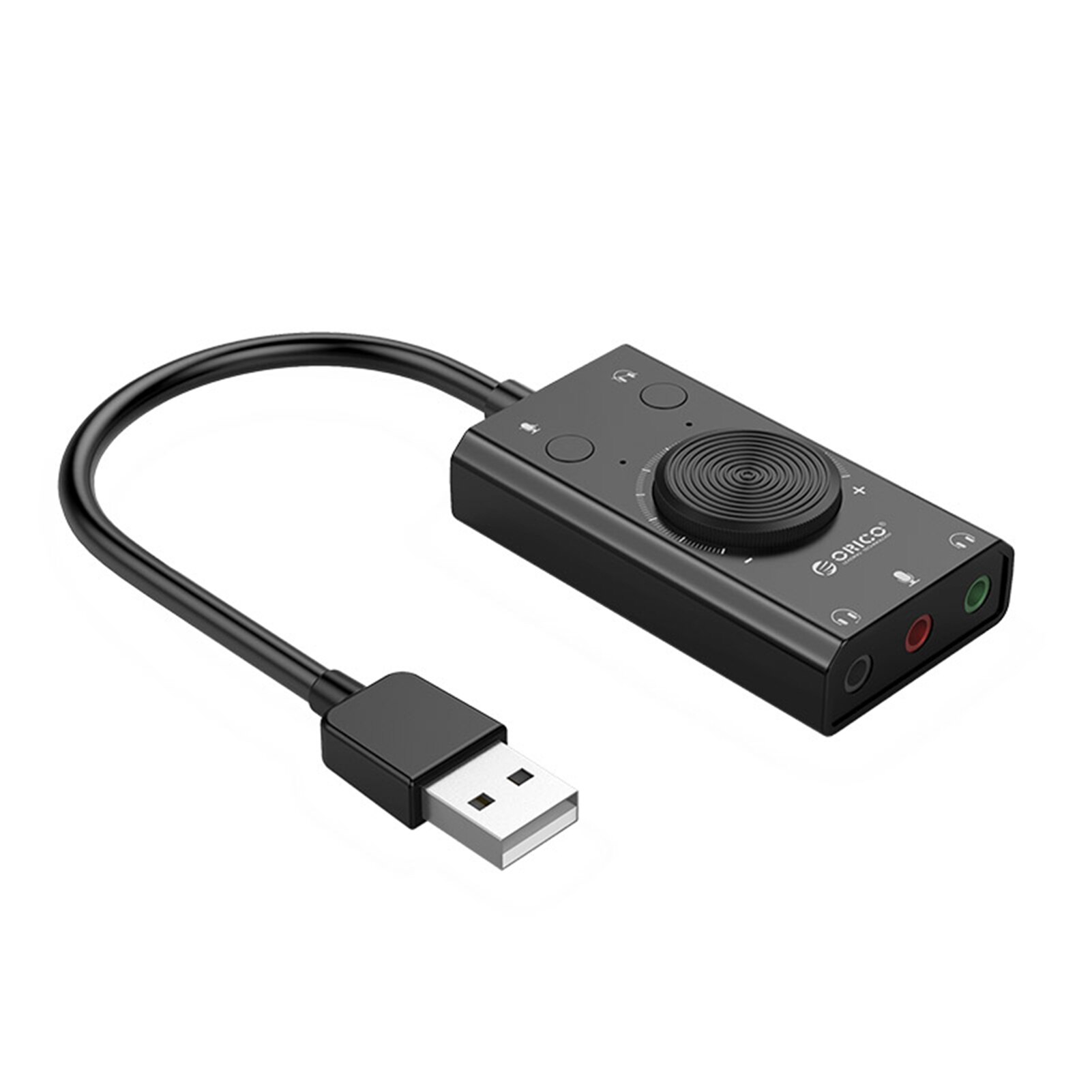 Usb Geluidskaart Plug En Play Externe Stereo Sound Adapter Hoofdtelefoon Microfoon Splitter Converter Ondersteunt Trs/Trrs Compatibel