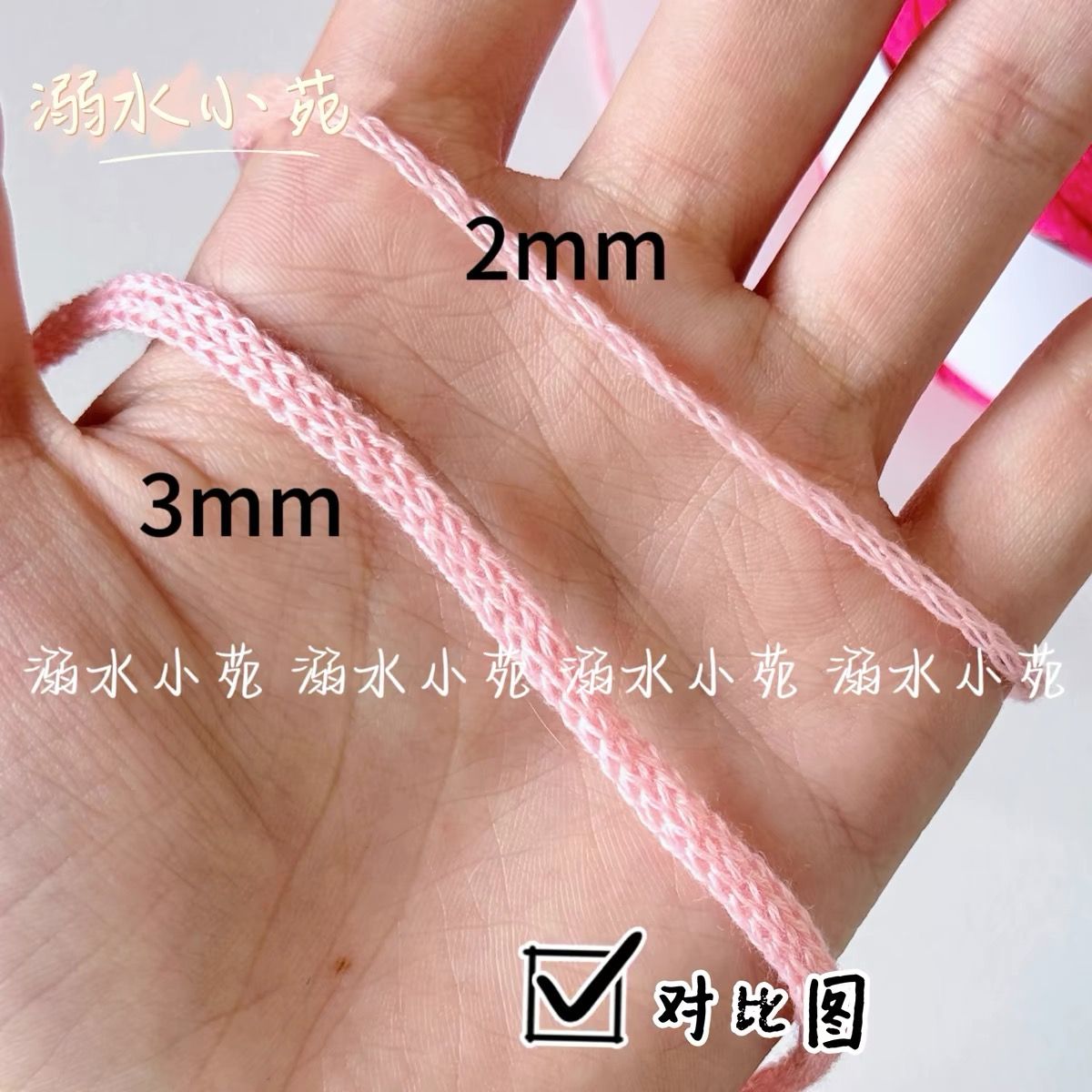 Holle Katoenen Garen Handgeweven 3Mm Klein Rond Garen Hol Katoen Ronde Streng Garen Wol Diy Bag Sjaal Gehaakt Materiaal Tas