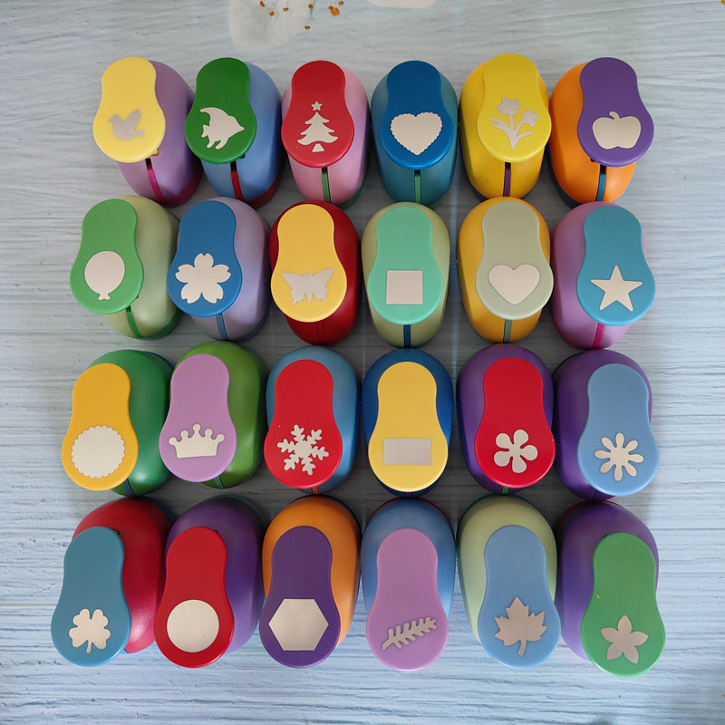 Furador de flores de 1,8 cm - 2,5 cm, perforador para hacer espuma Eva con corte de papel artesanal, álbum de recortes, ahorro de trabajo para niños, perforadora DIY hecha a mano