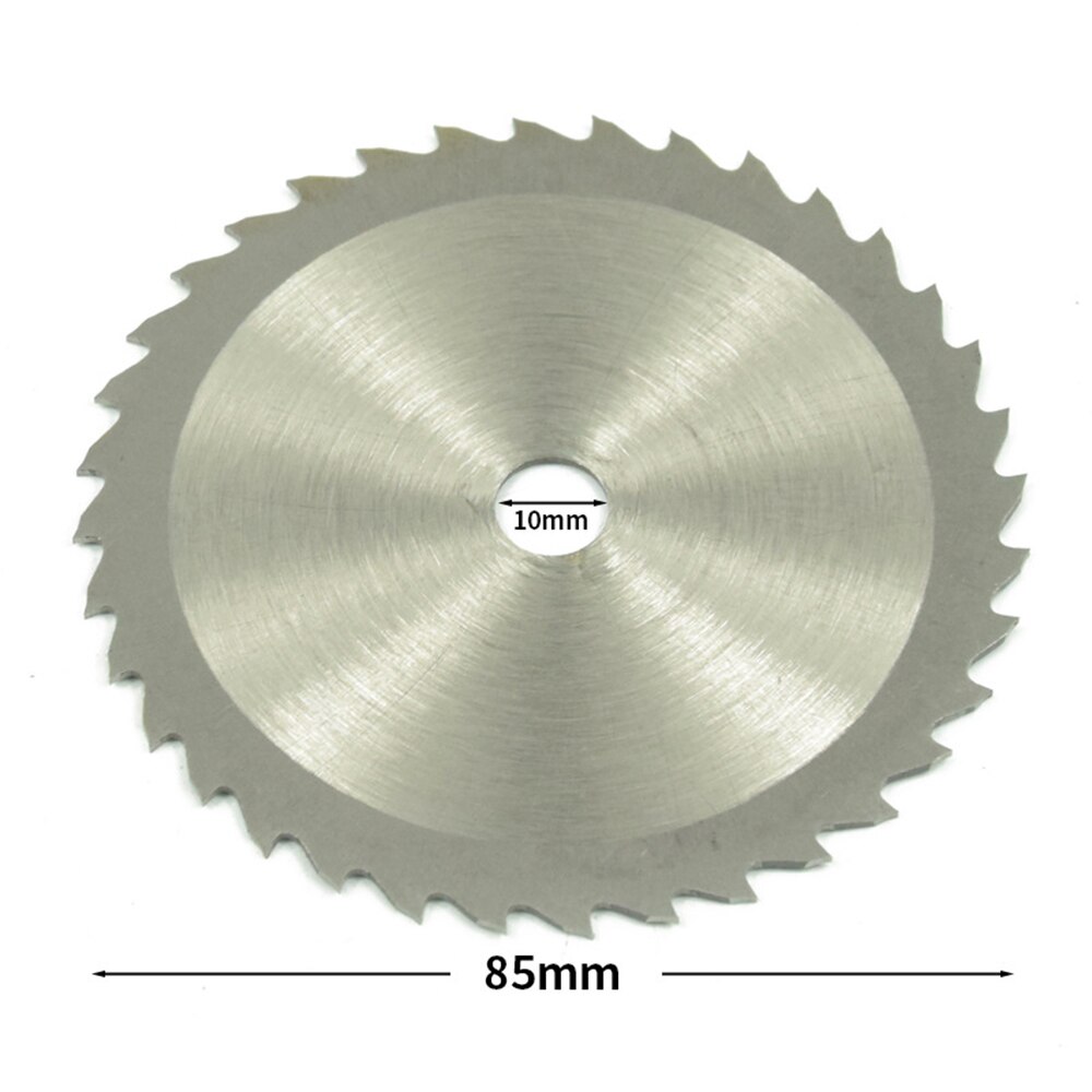 1 stk ud diameter 85 mm 24 t mini cirkelsavskive hjulskiver træskæreblad indvendig diameter 10mm 15mm: Indre diameter 10mm