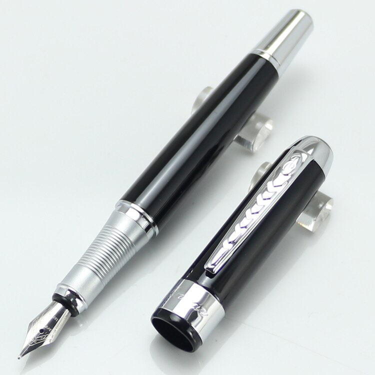 JINHAO 250 Medium nib Metal Fountain Pen Without Pencil Box luxury school Office Stationery Writing Cute pens: 8