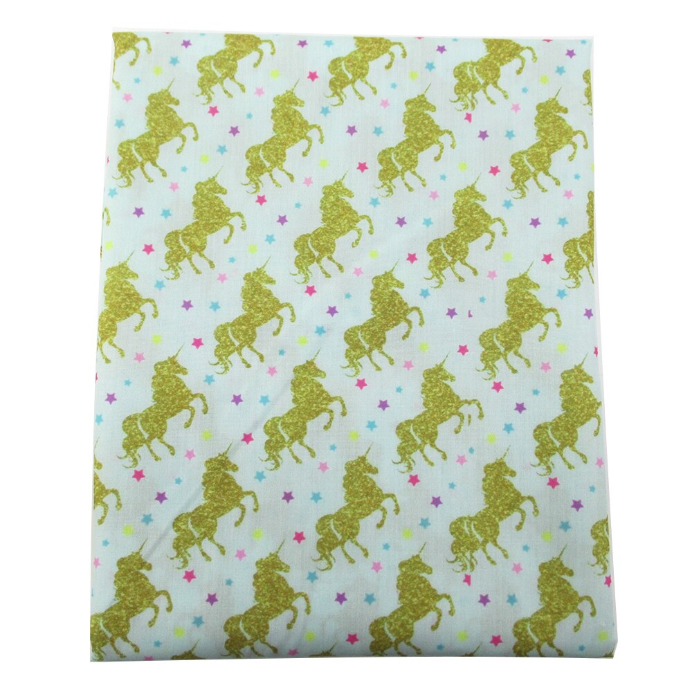 Accesorios David 50*145cm patchwork unicornio caballo poliéster tela de algodón para tejido niños hogar textil costura Tilda muñeca, c2793