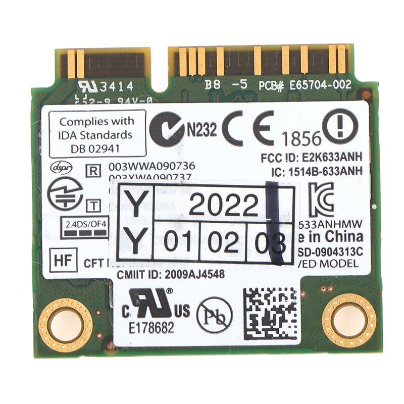 Dual Band Wireless Card For Intel 6300 633ANHMW Wifi Mini PCI-E Laptop Wireless Card