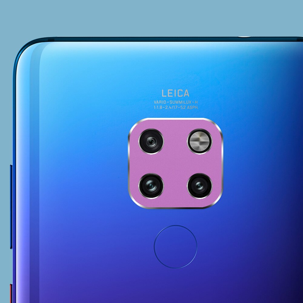 Ascromy aluminium achtercamera lens metalen beschermring cover voor huawei mate 20 pro  x 20x mate 20 telefoonaccessoires: Voor mate 20 pro / Paars 