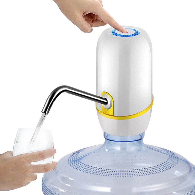 Ladung Elektrische Pumpe Wasser Flasche Wasser Halterung Reines Wasser Druck Wasser Wasserhahn Weiß