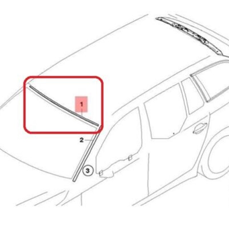 Moldura superior para parabrisas delantero de BMW, embellecedor frontal 7166841 para E60 E61 5 7166841