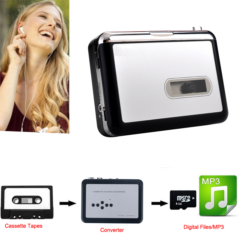 Original Genuine Ezcap 232 Vinyl Tape Cassette to MP3 Converter Audio Capture Walkman Music Player,Save to TF / Micro SD Card