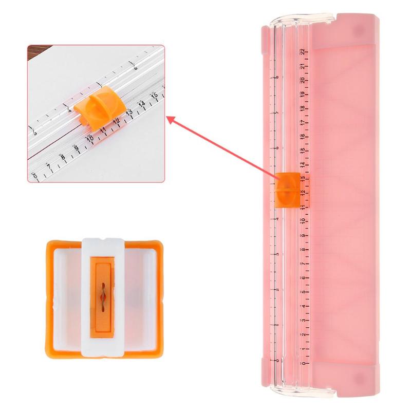 Cuchilla para cortar papel portátil con tarjeta de precisión A4, esterilla de corte de fotos, cuchilla de repuesto, Kit de oficina, suministros estacionarios